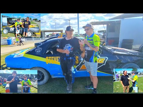 NZ Streetstocks GP 2025 Preshow Interviews @ Meeanee Speedway - dirt track racing video image