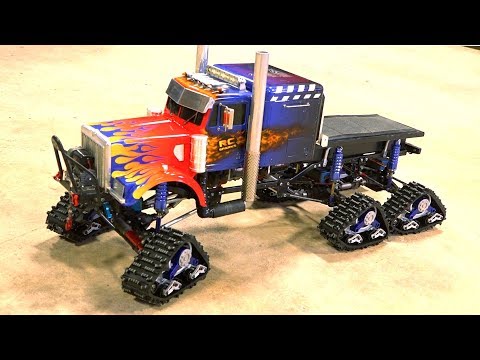 6X6X6 OPTIMUS OVERKILL SEMI TRUCK SPORTS TRACKS! Install Video - 1/10 scale | RC ADVENTURES - UCxcjVHL-2o3D6Q9esu05a1Q