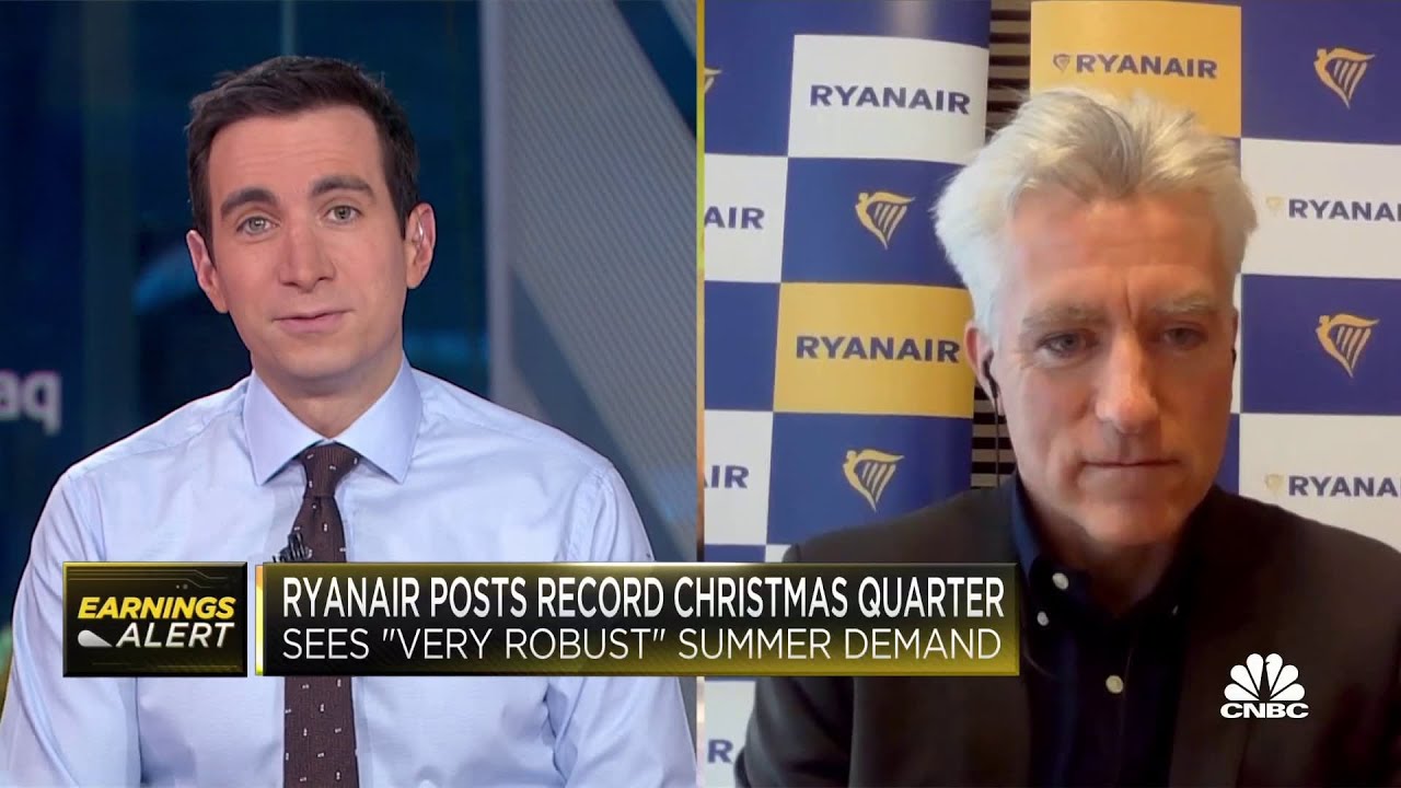 Ryanair CFO Neil Sorahan on outlook: We see ‘very robust’ summer demand