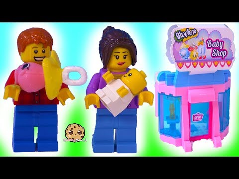 Baby At Babies Store ! LEGO + Shopkins  Toy Play Video - Cookie Swirl C - UCelMeixAOTs2OQAAi9wU8-g