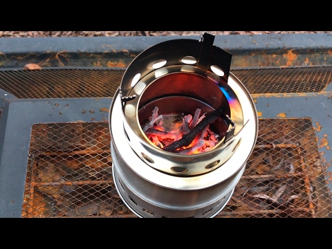 Portable, stainless steel, camping, backpacking, wood burning cooking stove by Sam Young review - UCS-ix9RRO7OJdspbgaGOFiA