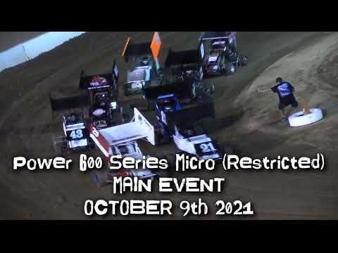 Power 600 Series Micro (Restricted) Main At Central Arizona Speedway October 9th 2021 - dirt track racing video image