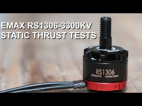 EMAX RS1306-3300KV STATIC THRUST TESTS (motor provided by TMART.COM) - UCV57o-UZ3ny_pn5uZTOO5oQ