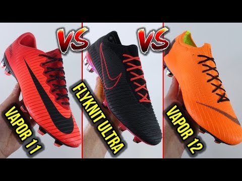 NIKE MERCURIAL VAPOR 11 vs VAPOR 12 vs FLYKNIT ULTRA COMPARISON - WHICH ONE IS THE BEST? - UCUU3lMXc6iDrQw4eZen8COQ