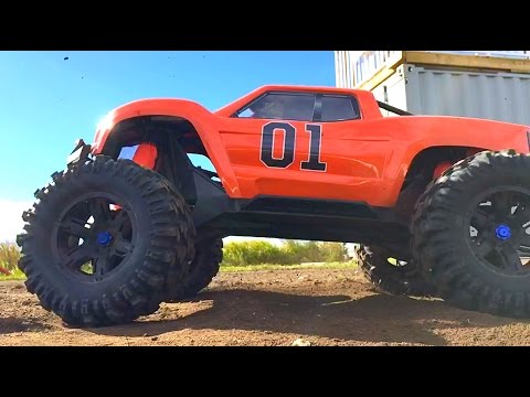 RC ADVENTURES - General XMaxx VS. Sheriff Summit & The JUDGE - Sled Pull Competition - Traxxas - UCxcjVHL-2o3D6Q9esu05a1Q