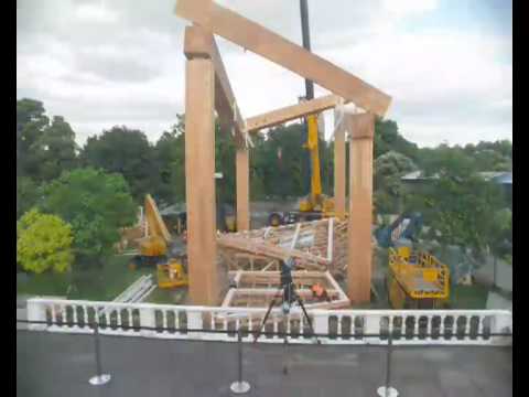 Timelapse video of the construction of the Pavilion