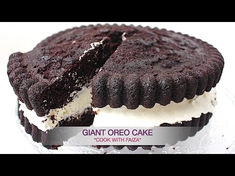 HOW TO MAKE GIANT OREO CAKE/ OREO CAKE RECIPE/ EASY OREO CAKE *COOK WITH FAIZA* - UCR9WXUxcp0bR9OWi5ersIHw