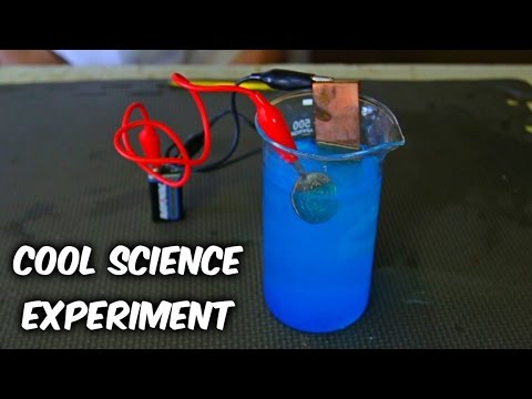 How to Copper Plate a Coin with Copper Sulfate - Science Experiment - UCe_vXdMrHHseZ_esYUskSBw