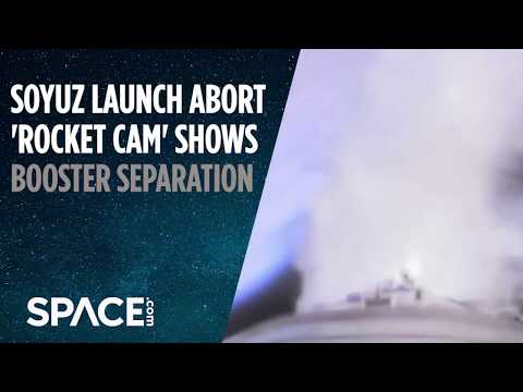 Soyuz Launch Abort 'Rocket Cam' Shows Booster Separation - UCVTomc35agH1SM6kCKzwW_g