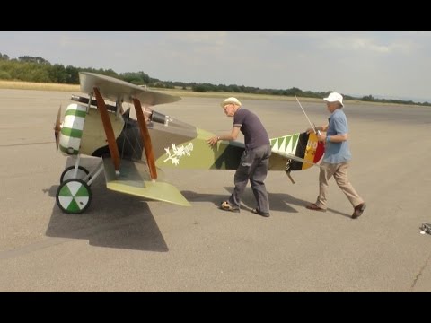 RC 50% SCALE WW1 HANRIOT HD1 BIPLANE - IAN TURNEY - LMA RAF ELVINGTON - 2015 - UCMQ5IpqQ9PoRKKJI2HkUxEw