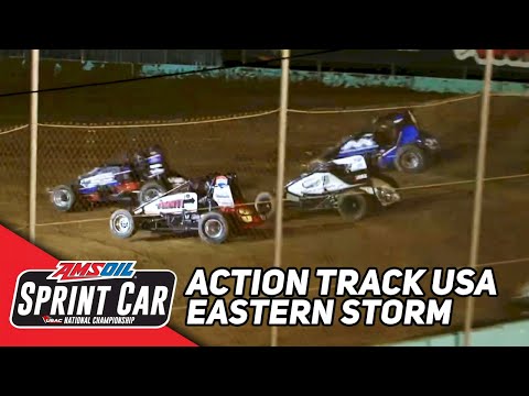 HIGHLIGHTS: USAC AMSOIL National Sprint Cars | Action Track USA | Eastern Storm | June 18, 2023 - dirt track racing video image