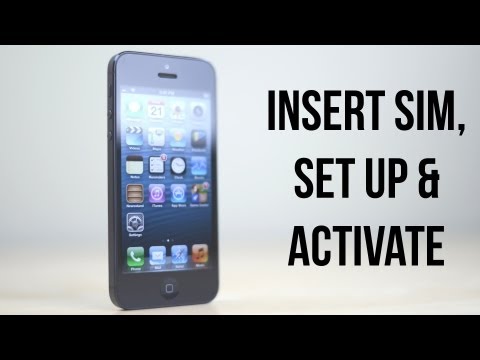 iPhone 5: How To Set Up, Activate & Insert / Remove SIM Card - UCXGgrKt94gR6lmN4aN3mYTg