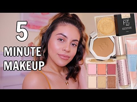 5 MINUTE EVERYDAY GLOWY MAKEUP: NO FOUNDATION + NO FALSE LASHES! | JuicyJas - UCqTR5f7YkGro3cPv23SqcqQ