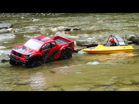 RC ADVENTURES - Ford Raptor 4x4 & Modified NQD Jet Boat on the Trail - Radio Control 1/10th Scale - UCxcjVHL-2o3D6Q9esu05a1Q