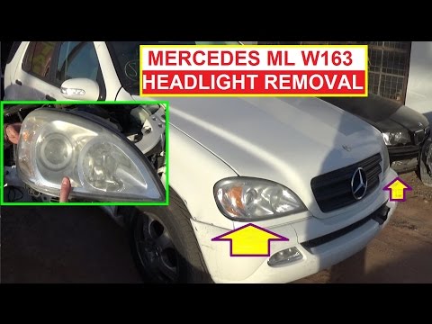 Demontage Instructies Voor Koplampen Mercedes M Klasse W163