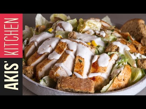 Light Caesar Salad | Akis Kitchen - UCcbNHNmULeU1OoNylpPIRQQ