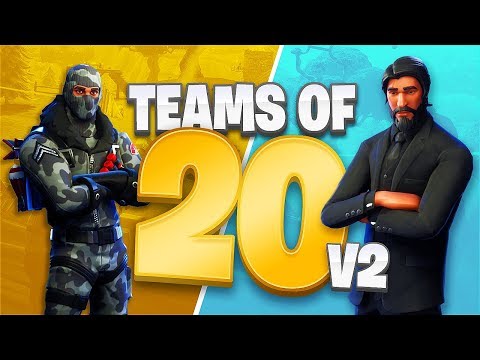 Teams of 20 V2 Game Mode! (Fortnite Battle Royale) - UC2wKfjlioOCLP4xQMOWNcgg