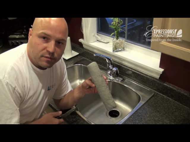 can i wash paint brush in kitchen sink