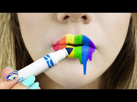 DIY LIP MARKERS - Weird School Supplies Life Hack! - UC6gqv2Naj9JiowZgHfPstmg