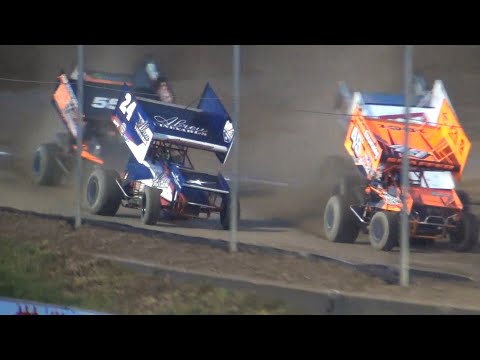 Rico Abreu @ World of Outlaws Sprint Cars- Brad Doty Classic - dirt track racing video image
