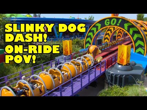 Slinky Dog Dash Roller Coaster Onride POV Walt Disney World Hollywood Studios Toy Story Land - UCT-LpxQVr4JlrC_mYwJGJ3Q