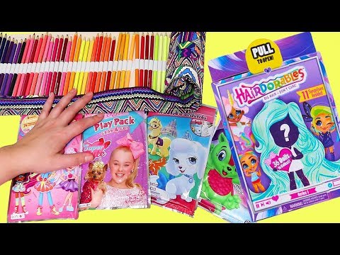 Coloring Play Packets and Opening Hairdorables ! Toys and Dolls Fun for Kids | SWTAD - UCGcltwAa9xthAVTMF2ZrRYg