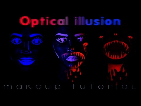 Optical Illusion Makeup Tutorial - Disappearing red & blue face paint - UCoziFm3M4sHDq1kkx0UwtRw