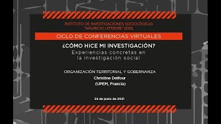 ¿Cómo hice mi investigación? Organización territorial y gobernanza