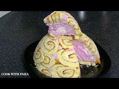 EASY ICE CREAM CAKE *COOK WITH FAIZA* - UCR9WXUxcp0bR9OWi5ersIHw