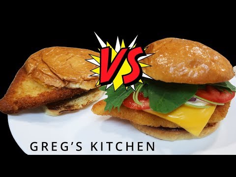 McDonalds Copycat Versus McGrego Chicken Cheese Burger - UCGXHiIMcPZ9IQNwmJOv12dQ