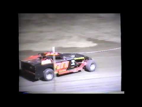 9-5-93 Crystal Motor Speedway, Michigan, Outlaw Late models plus derby racing at the end! - dirt track racing video image