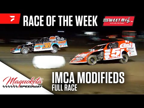 FULL RACE: IMCA Modifieds at Maquoketa Speedway | Sweet Mfg Race Of The Week - dirt track racing video image