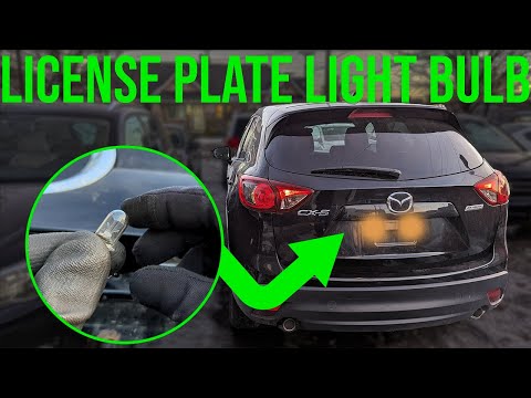 How to replace the license plate light of the Mazda CX 5 - Mazda CX-5 ...