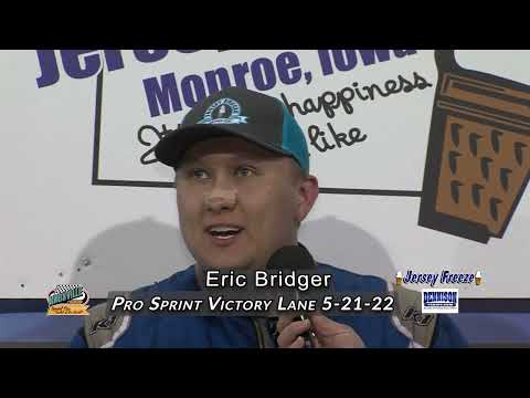 Knoxville Raceway Pro Sprints Victory Lane / Eric Bridger / May 21, 2022 - dirt track racing video image
