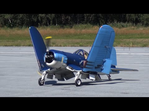 Huge F4U Corsair RC Plane over the Swiss Alps RC Model Show Airtistica Raron 2016 - UCTLEcIaYJEbUEzQc3-ZvruQ