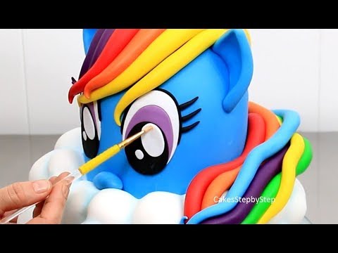 How To Make a RAINBOW DASH PONY Cake | My Little Pony Cake by Cakes StepbyStep - UCjA7GKp_yxbtw896DCpLHmQ