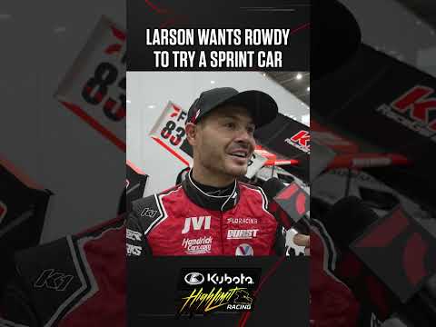 🧐 Why does Kyle Larson want to see Kyle Busch run a sprint car? #highlimitracing - dirt track racing video image