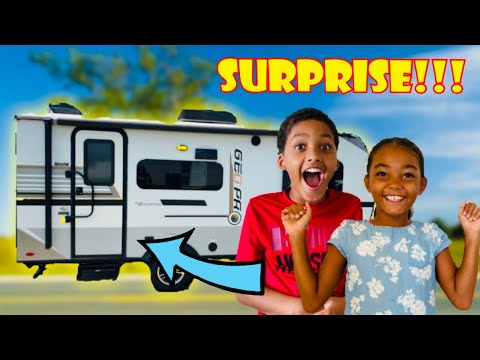 WE SURPRISED THE KIDS WITH AN RV !!! Rockwood Geo Pro RV