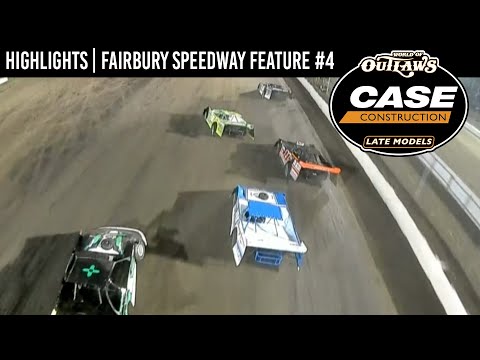 World of Outlaws CASE Late Models at Fairbury Speedway Feature #4 | July 29, 2022 | HIGHLIGHTS - dirt track racing video image