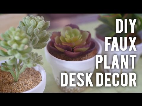 How to Make Faux Plant Desk Decor : DIY - UCTW7dAiZghXtmE_ZEbDtg3g