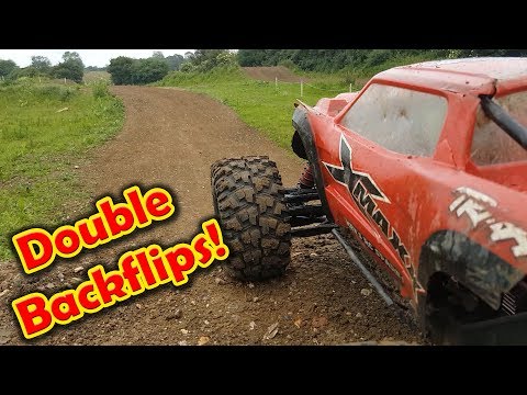8s 70mph Traxxas X-Maxx VS Motocross Track **** D O U B L E * B A C K F L I P S ***** - UCH2_Jj8m4Zbe26UMlGG_LVA