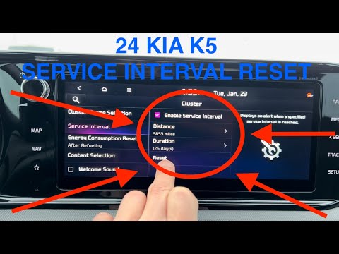 Come resettare il servizio della Kia K5
