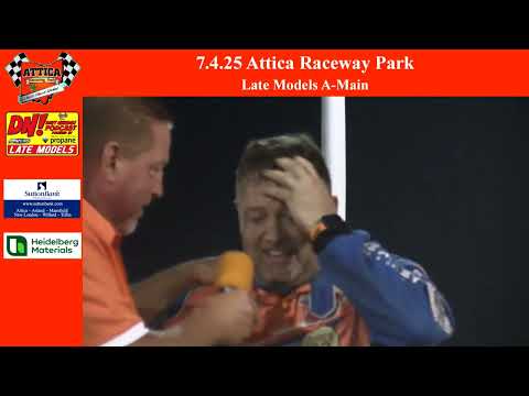 July 4th 2025 | Attica Raceway Park | Late Models A-Main - dirt track racing video image