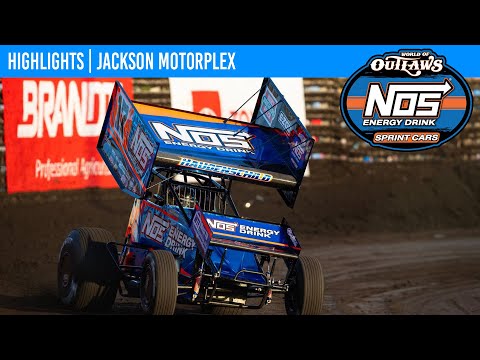 World of Outlaws NOS Energy Drink Sprint Cars | Jackson Motorplex | August 17, 2024 | HIGHLIGHTS - dirt track racing video image