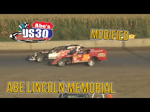 Abe Lincoln Memorial | Modified | US 30 Speedway | 9-18-2021 - dirt track racing video image