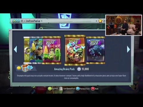 Plants vs. Zombies Garden Warfare 2 | Gameplay Pack Opening! Live from PopCap - UCTu8uX6lp735Jyc9wbM8I3w