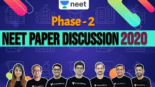 Paper Analysis & Discussion NEET 2020 | Phase - 2 | Physics | Chemistry | Biology | Unacademy NEET