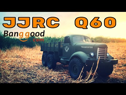 JJRC Q60 6x6 1/16 Scale Military RC Truck. Banggood Review - UCSgcnNUXj1466tP-bm2ZdGA