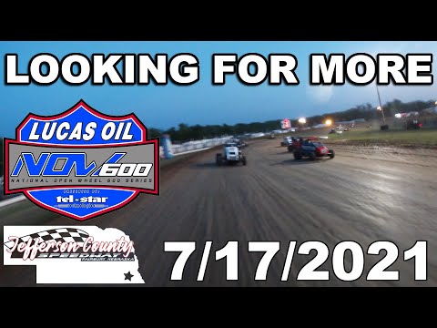 LOOKING FOR MORE - 600cc Micro Sprint Car Racing with NOW600 at Jefferson County Speedway: 7/17/2021 - dirt track racing video image