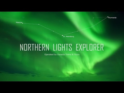 Northern Lights Explorer train in festive winter Russia Moscow - Murmansk/В поисках Северного сияния - default